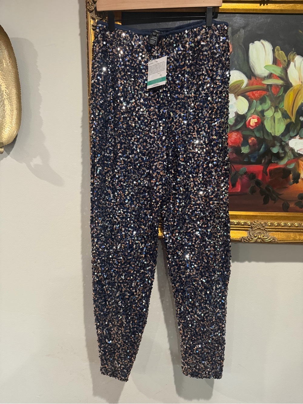 Antthony Navy Sequin pants